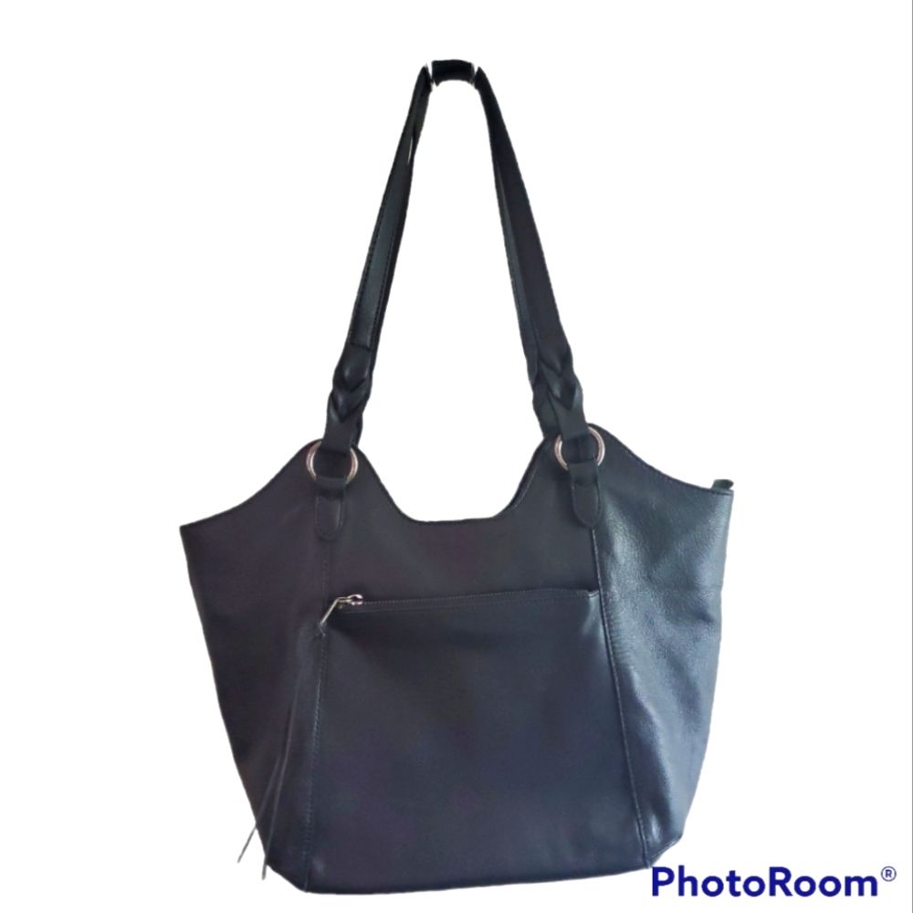 The Sak Sierra Shopper Leather Tote Bag, Black